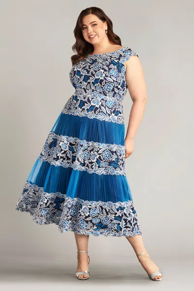 TADASHI SHOJI KLEIN EMBROIDERED TEA