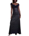 Tadashi Shoji Lace Dress In Blue