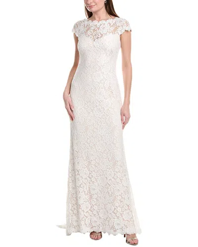 Tadashi Shoji Lace Gown In White