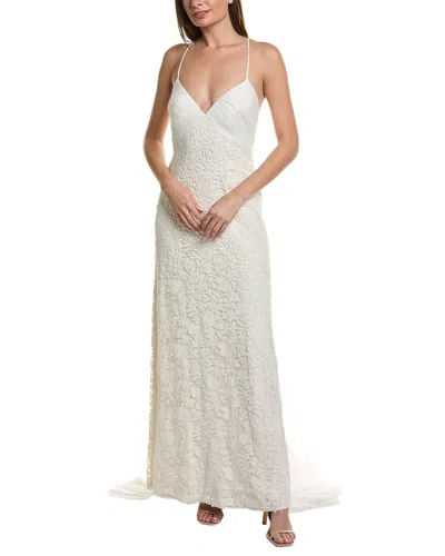 Tadashi Shoji Lace Gown In White