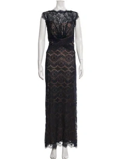 Pre-owned Tadashi Shoji Lace Long Dress