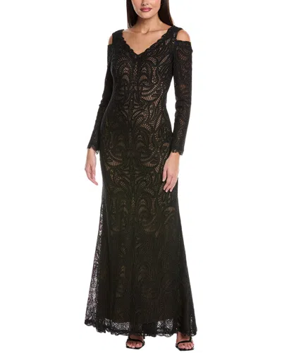 Tadashi Shoji Lace Maxi Dress In Black