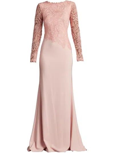 Tadashi Shoji Long-sleeve Gown In Rosa