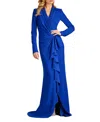 Tadashi Shoji Markum Draped Gown In Mystic