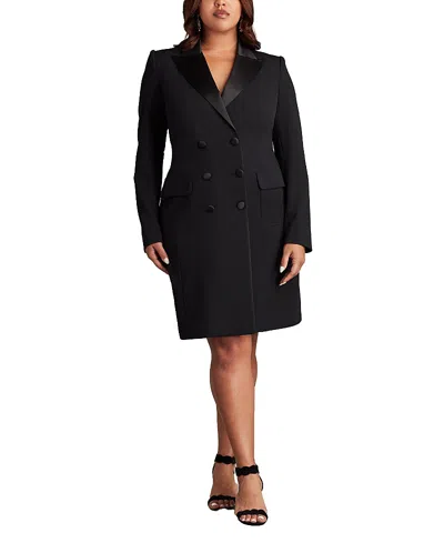 TADASHI SHOJI MCKAY DOUBLE-BREASTED COAT DRESS - PLUS SIZE