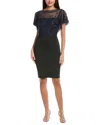Tadashi Shoji Midi Dress In Black