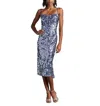 Tadashi Shoji Mikala Sequin Corset Back Midi Dress In Purple