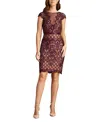 Tadashi Shoji Sequin Lace Body-con Cocktail Dress In Mauve