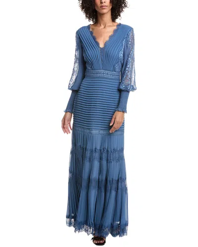 TADASHI SHOJI NYSSA BISHOP SLEEVE GOWN