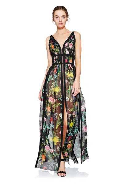 Tadashi Shoji Official Online Boutique Clea Gown In Multi