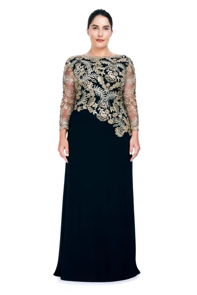 Tadashi Shoji Official Online Boutique Daru Gown In Multi