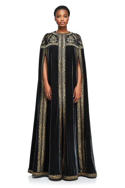 Tadashi Shoji Official Online Boutique Diana Long Cape In Blue