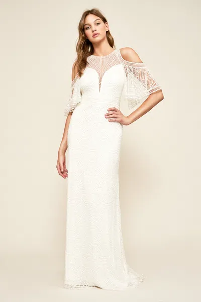 Tadashi Shoji Official Online Boutique Luz Gown In White