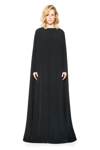 Tadashi Shoji Official Online Boutique Maleo Cape In Black