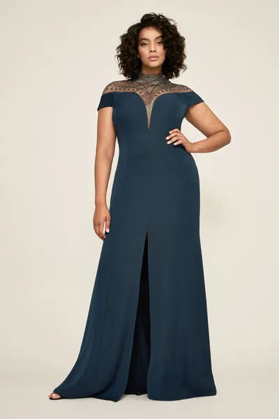 Tadashi Shoji Official Online Boutique Piper Gown In Blue