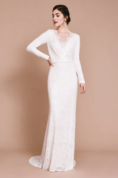 Tadashi Shoji Official Online Boutique Renie Blouson Sleeve Gown In Animal Print