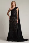 Tadashi Shoji Paillette And Cord Embroidered Tulle Gown In Multi