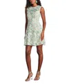 Tadashi Shoji Pyla 3d Floral Embroidered Mini Dress In Gray