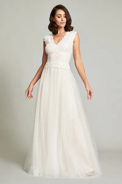 TADASHI SHOJI RIPLEY SLEEVELESS FULL SKIRT GOWN
