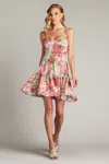 Tadashi Shoji Scout Floral Print Mini Dress In Multi