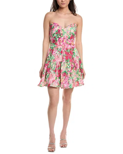 Tadashi Shoji Scout Floral Print Mini Dress In Multi