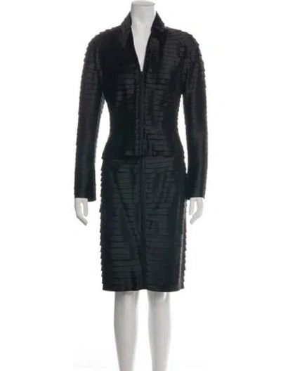 Pre-owned Tadashi Shoji Skirt Set In Black