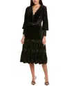 Tadashi Shoji Solid Midi Dress