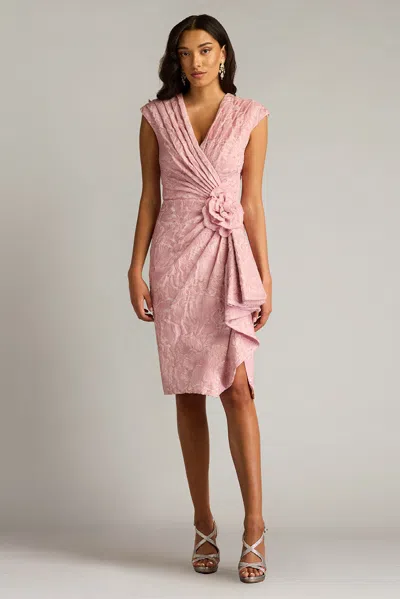 Tadashi Shoji Textured Jacquard Sleeveless Dress In Multi