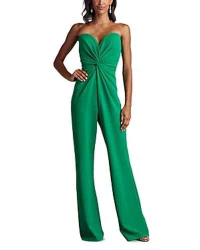 Tadashi Shoji Twist Front Strapless Jumpsuit In Green