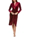 Tadashi Shoji Atike Velvet Tuxedo Dress