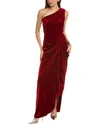 Tadashi Shoji Lotten Waterfall Drape Gown