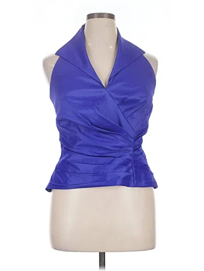 Pre-owned Tadashi Sleeveless Blouse In Blue