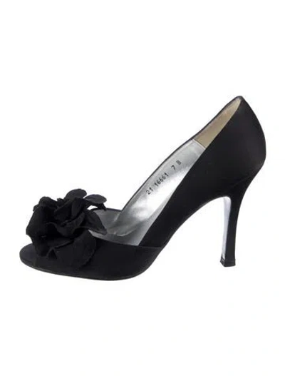 Pre-owned Tadashi Suede Pumps In Black