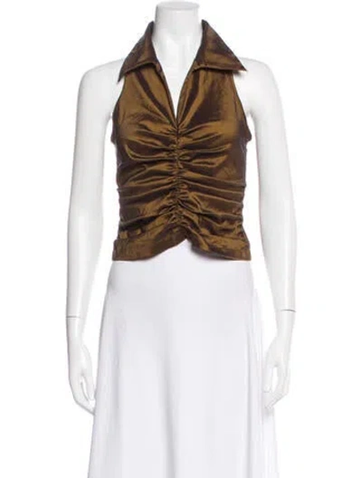 Pre-owned Tadashi Vintage Halterneck Blouse