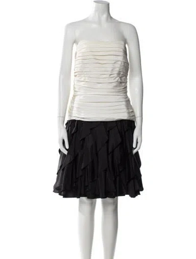 Pre-owned Tadashi Vintage Knee-length Dress In Black