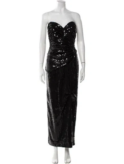 Pre-owned Tadashi Vintage Long Dress In Black