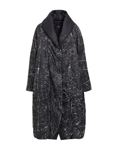 Tadashi Woman Jacket Black Size L Nylon In Gray