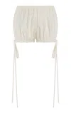 Tae Park Exclusive Cotton Bloomer Shorts In Ivory