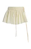 Tae Park Exclusive Volume Cotton Mini Skort In Ivory