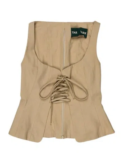 Pre-owned Tae Park Jacket In Neutral