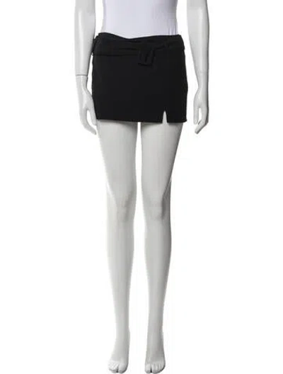 Pre-owned Tae Park Mini Skirt In Black