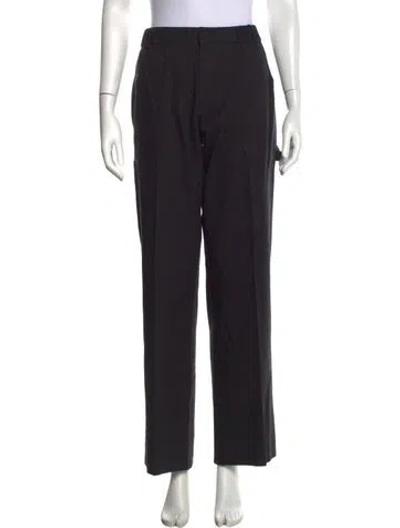 Pre-owned Tae Park Straight Leg Pants In Black
