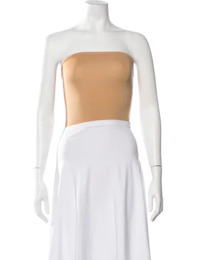Pre-owned Tae Park Strapless Crop Top W/ Tags In Neutrals