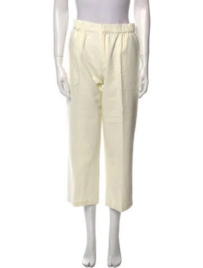 Pre-owned Tae Park Wide Leg Pants In Neutral