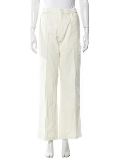 Pre-owned Tae Park Wide Leg Pants In Neutral