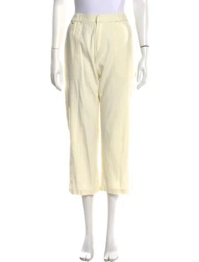 Pre-owned Tae Park Wide Leg Pants In Neutral