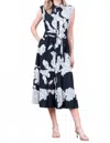 Taelynn Cleo Dress In Black In Multi