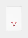 Taf Firenze Line Heart Hand-embroidered Cocktail Napkins (set Of 6)