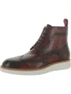 Taft 365 Leather Wingtip Boot In Red