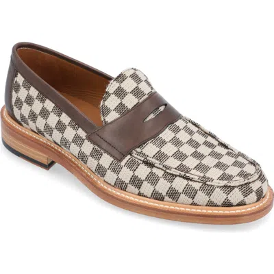 Taft Fitz Loafer In Brown Check